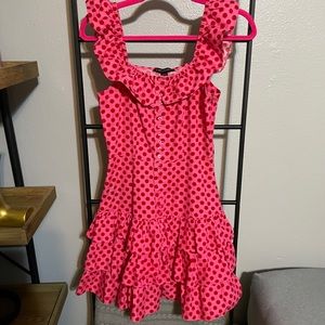 Betsey Johnson pink polka dot dress